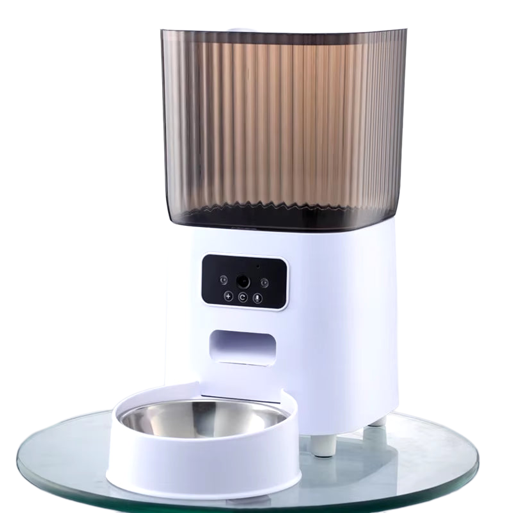 Smart 5L Automatic Pet Feeder with Camera & Wi-Fi (Stainless Steel Bowl)