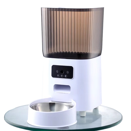 Smart 5L Automatic Pet Feeder with Camera & Wi-Fi (Stainless Steel Bowl)
