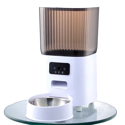 Smart 5L Automatic Pet Feeder with Camera & Wi-Fi (Stainless Steel Bowl)